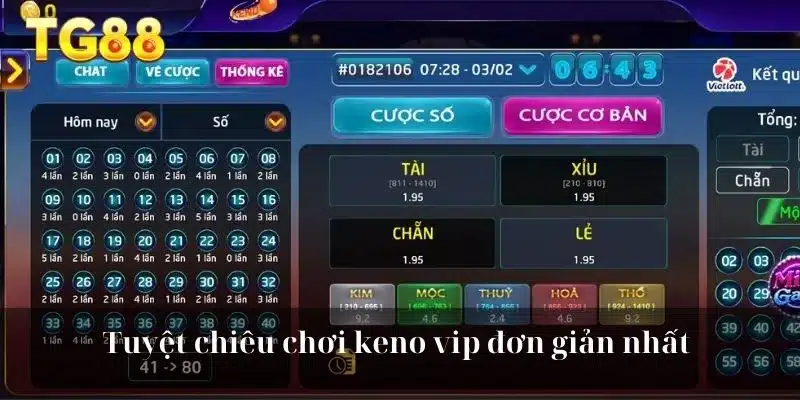Tuyệt chiêu chơi keno vip đơn giản nhất